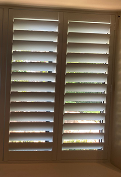 Brea White Plantation Shutters by Yorba Linda Blinds & Shades