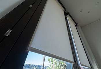 Lutron Motorized Shades - Orange